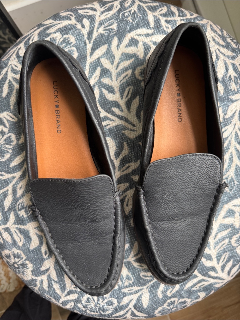Lucky Brand Edrica Black Loafer Slip- size 8
